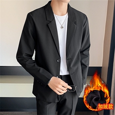 ins休闲西服男韩版潮流痞帅气长袖加绒小西装港风潮牌单西外套，男装西服，星座505-2（原电商A260-1)