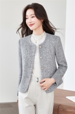 《档口现货》2026秋装新款气质毛感修身短外套西装小个子女，女装短外套，苗苗