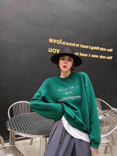 加绒卫衣，女装卫衣/绒衫，尚映