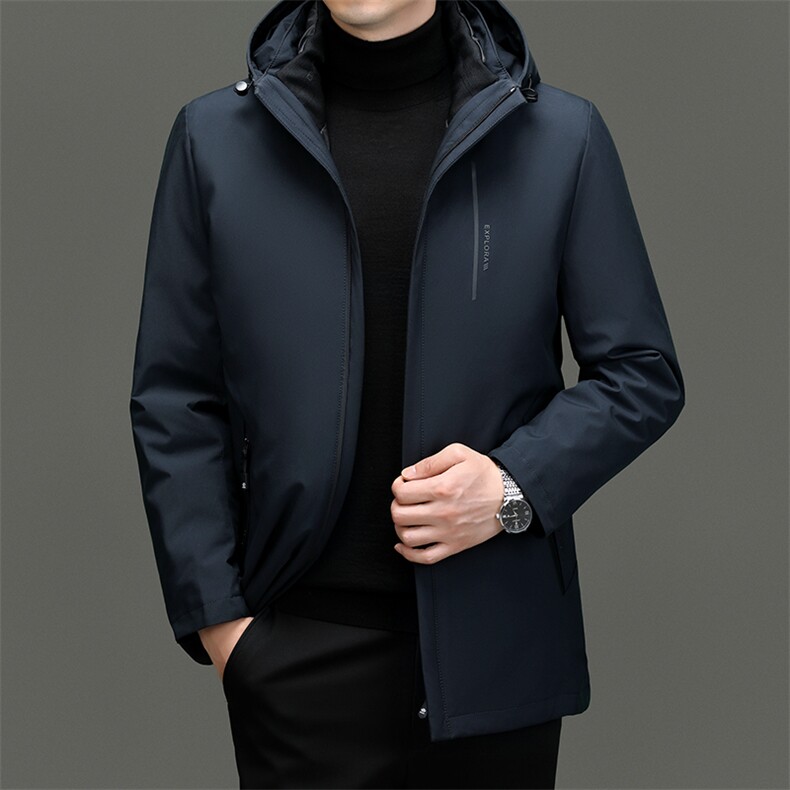 BZ2389钱塘2020-2商务休闲简约冬季厚款中年男士羽绒服P290图片