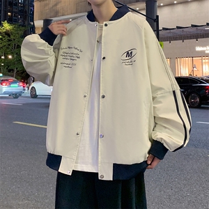 2025新款青年立领棒球服卫衣休闲数码印花男外套-JK3003-P48图片