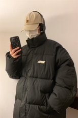 烫金大字母棉服2025新款港风棉袄棉衣男女面包服男装外套3324-P88，男装棉衣，星座207