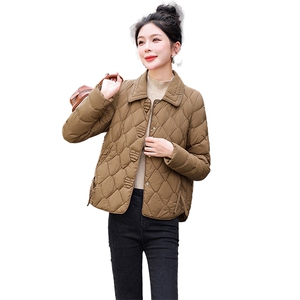 【现货】短款羽绒服女2024冬季新款时尚洋气减龄轻薄外套90白鸭绒图片