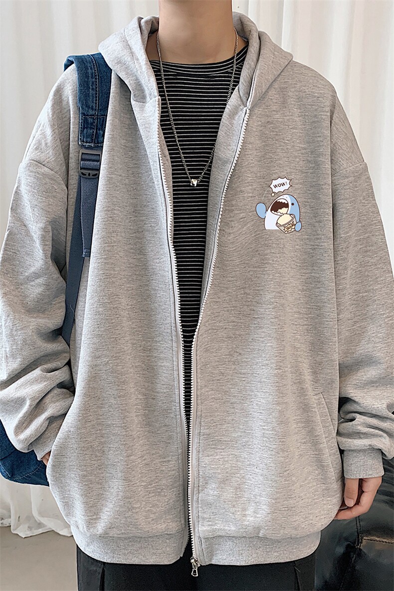 KS21239-P38加绒-P43连帽开衫卫衣男运动外套大码班服,男装卫衣,电商A040