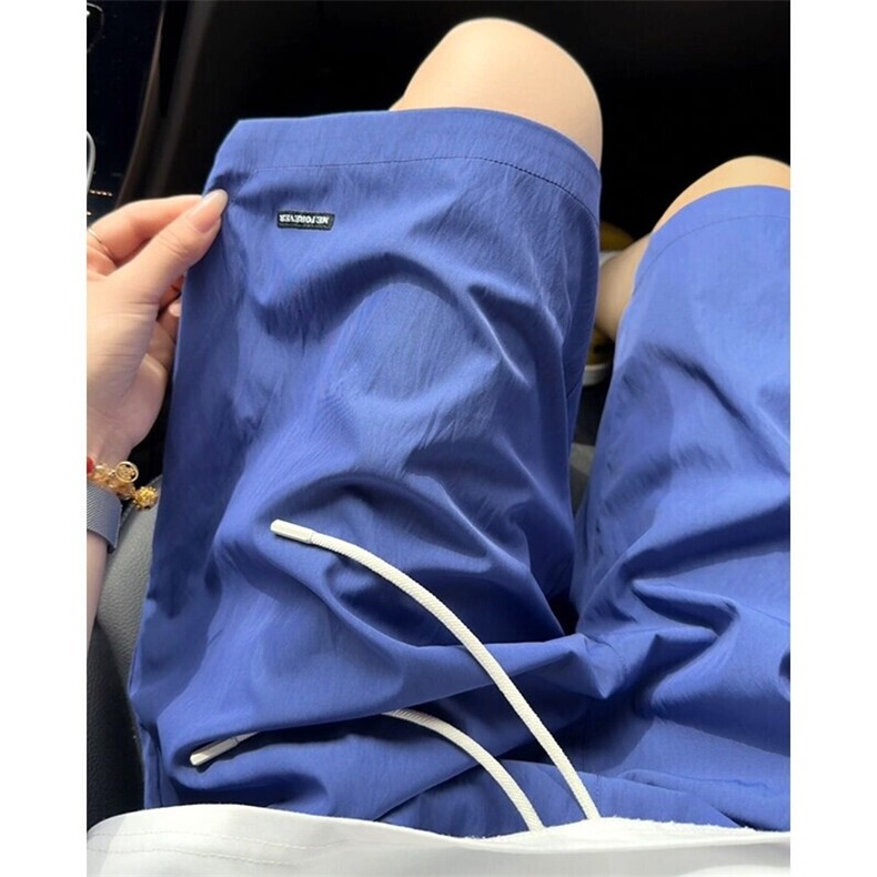 特批P20无差价25夏季百搭休闲纯色薄款冰丝凉感大码短裤男DK5862,男装牛仔裤,电商A001