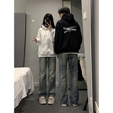抖音得物供货可提供视频春装重磅美式宽松连帽卫衣DL3003，男装卫衣，电商A486-1