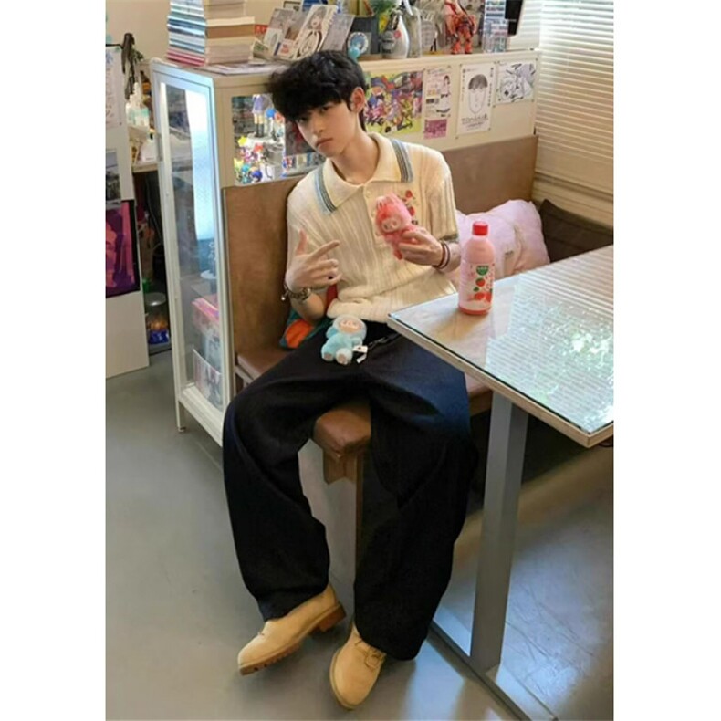 夏季假日系列毛巾布条纹珍珠扣刺绣polo衫男女短袖T恤MXR925,男装针织衫/毛衣,星座1116A（原606A-3）