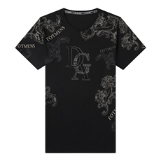 G376男式2023年夏季新款丝光棉T恤衫男短袖圆领休闲体恤P40，男装T恤，电商B360