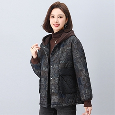 时尚保暖棉服女冬季新款加厚短款外套宽松显瘦连帽棉衣，女装棉衣/棉服，悦见她