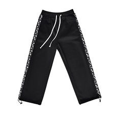 港风加绒加厚侧边印花宽松卫裤男青少年大码休闲裤K2109P50控68，男装休闲裤，电商B315