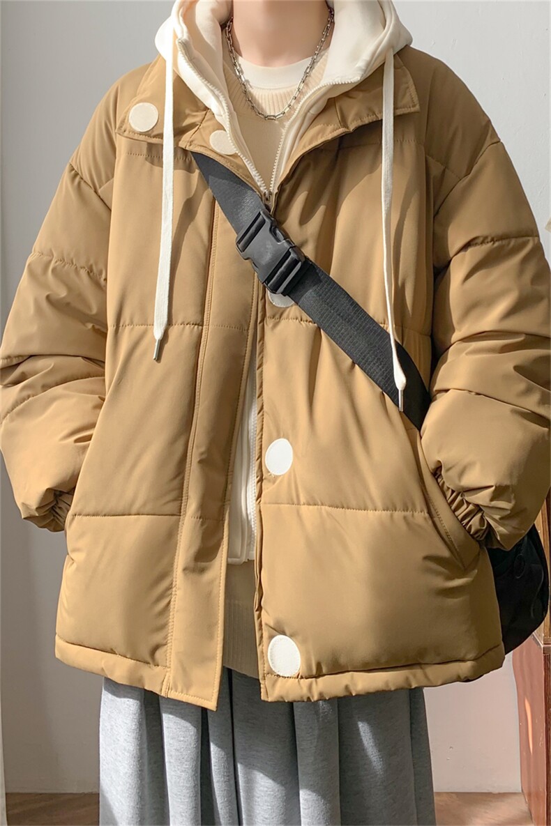 1506-1/M325/P88假两件棉衣男冬季加厚棉袄学生羽绒棉服外套1,男装棉衣,星座1506-1