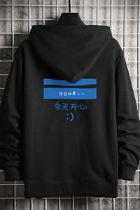 KS21033-P38 连帽开衫卫衣男运动外套大码班服 网格挂拍图片