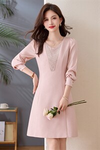 2026春季新款简约时尚休闲女装连衣裙，女装连衣裙，美沁