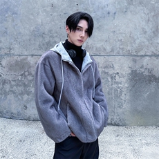 高级感水貂毛外套冬季男士保暖皮毛一体棉衣毛绒棉服衣服MY816，男装棉衣，星座903-1