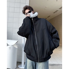 棉服外套男士韩版潮流毛毛保暖帅百搭2024冬季ins棉衣MF327-P126，男装棉衣，星座412-2