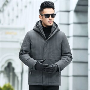 X8067钱塘2020-1冬季男士羽绒服连帽高端90白鸭绒P270图片