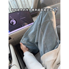 26春款个性工装多口袋阔腿牛仔裤慵懒风休闲百搭长裤K852TP48控78，男装牛仔裤，电商A102B