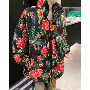 F566P73 2025新款东北大花棉袄加厚保暖新中式风图片