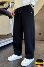 加绒加厚裤子男冬季2026新款休闲弯刀裤A313-18511-P6898，男装卫衣，电商A313
