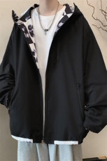 JK177/P70春装个性印花两面服夹克男学生休闲潮外套上衣两面穿，男装夹克，电商基地A050