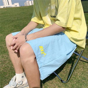 现货2026夏季清凉速干印花松紧港风美式跑量男女沙滩裤K517-TP20图片