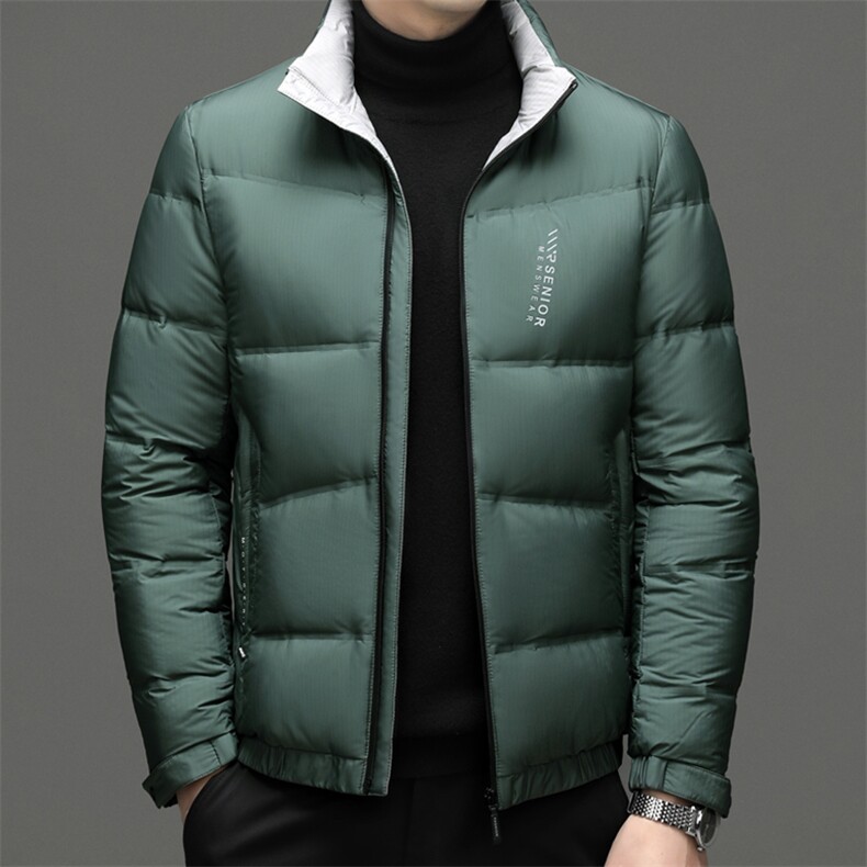 DF8808钱塘2020-2冬季厚款商务休闲立领中年男士羽绒服P225,男装羽绒服,钱塘207-2