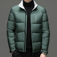 DF8808钱塘2020-2冬季厚款商务休闲立领中年男士羽绒服P225，男装羽绒服，钱塘207-2