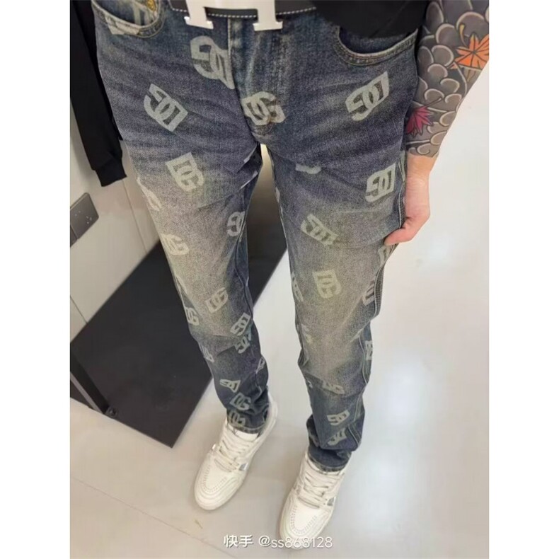 1506-1/KLA261/P55牛仔裤男宽松百搭直筒高档阔腿痞帅长裤潮牌,男装牛仔裤,星座1506-1
