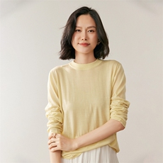 进口扬子纱60支精纺羊毛针织打底毛衣，女装针织衫/毛衣，鸥蕊娅羊绒