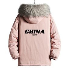 MM48001-P130冬季大毛领衣男士大码加厚袄男服网格挂拍，男装棉衣，电商A040A