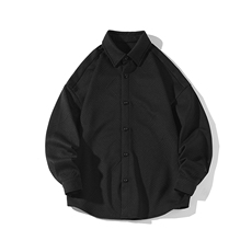 2025秋季新款港风白底大码翻领长袖衬衫M-5XHC23042-特P35，男装衬衫，电商A022