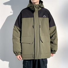 新款港风棉服大口袋宽松时尚港风青少年棉袄外套MY9305P-95，男装棉衣，电商A128