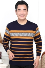 中老年t恤男长袖春秋季薄款翻领卫衣中年爸爸男装秋装上衣polo衫，男装卫衣，电商B212（原钱塘6029）