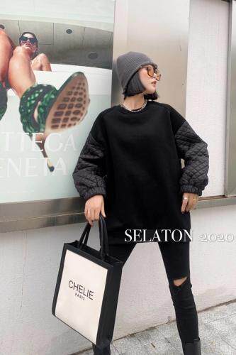 现货(时尚拼接卫衣),女装卫衣/绒衫,雪蘭桐