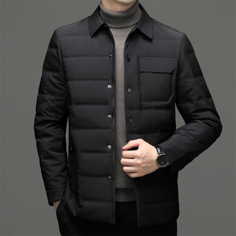 CSYR22077钱塘2020-2冬季厚款商务休闲中年男士简约羽绒服P190图片