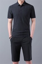 2023夏季运动套装男休闲圆领短袖T恤宽松潮流短裤休闲二件套，男装休闲套装，电商B212（原钱塘6029）