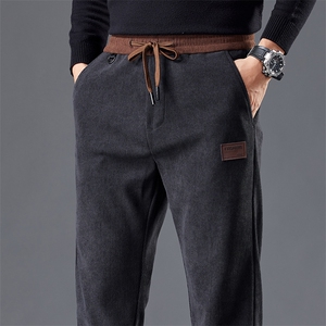 灯芯绒休闲裤男春秋季新款舒适直筒宽松男生长裤商务百搭998-p40图片