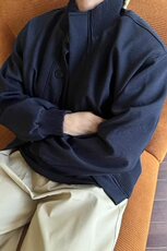 美式高街垫肩短款外套男款春秋高级感廓形立领飞行员夹克JKK21P80，男装夹克，电商D256-2(原A064-2)