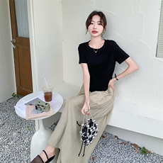 新款现货主推大脚裤裙套装9856-P125-K178，女装套装/套裙，2C129