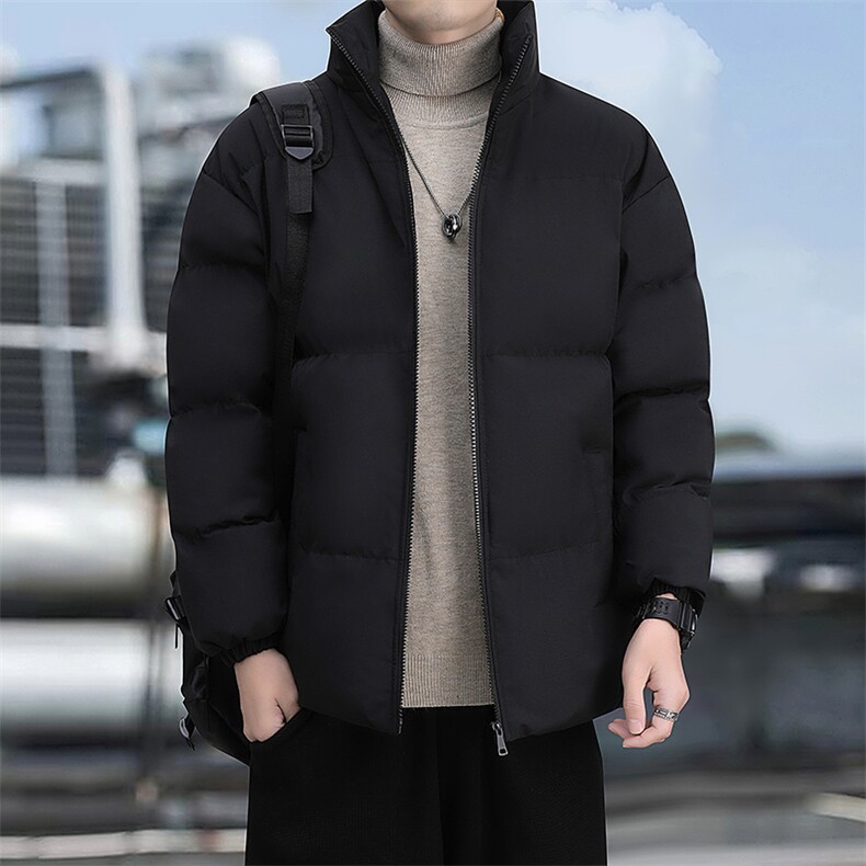 男士棉服秋冬季2024年新款韩版潮流短款加厚棉衣外套休闲棉袄,男装棉衣,电商B212（原钱塘6029）
