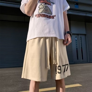 五分袖工装衬衫男港风日系宽松多口袋短袖衬衣慵懒风夏D1025-P26图片