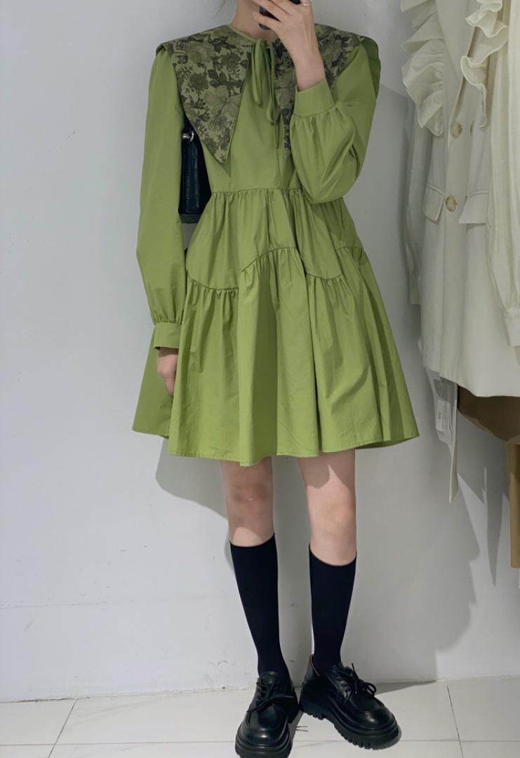 披肩两件套连衣裙，女装连衣裙，驿谷