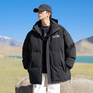 现货 抖音得物可供视频 三防加厚羽绒连帽棉衣外套面包棉服 85531图片