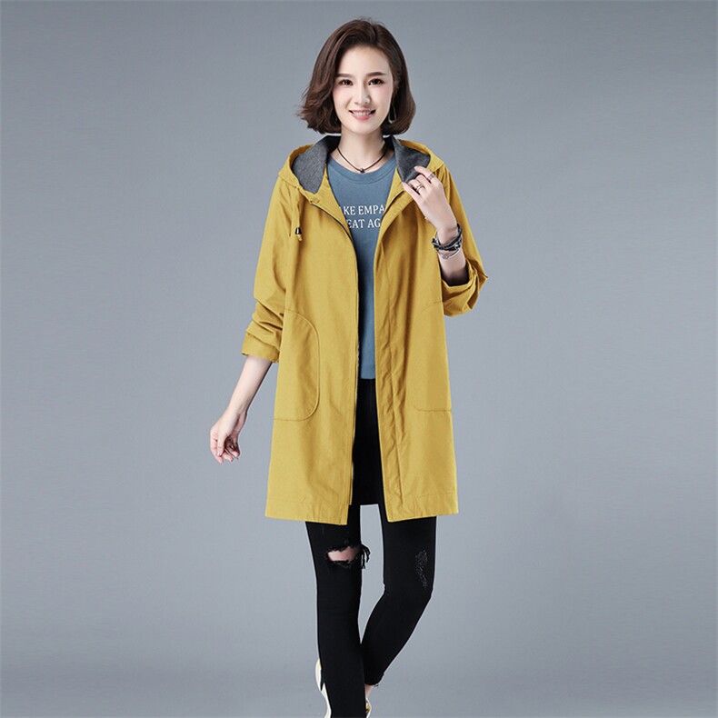 时尚百搭中长款风衣女2022新款春秋外套修身显瘦气质女装,女装风衣,秋牧寒烟