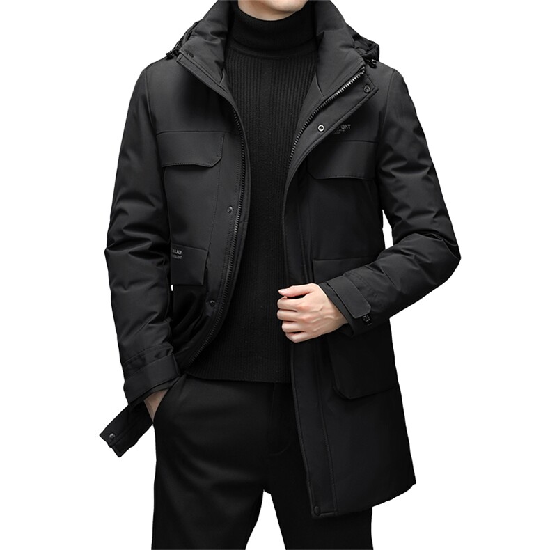 男士中年羽绒服灰鸭绒休闲保暖加厚外套爸爸装外套DFLDY1023-P300,男装羽绒服,电商B212（原钱塘6029）