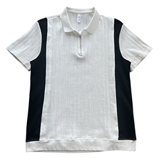 2024夏季新款发型师POLO衫男短袖潮流不对称设计感A368-PL54-P60，男装Polo衫，电商A368