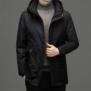 BNA2191钱塘2020-2冬季厚款新款连帽百搭中年男士百搭羽绒服P255