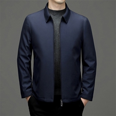 中年男士翻领纯色棉服冬季新款加厚保暖棉袄爸爸装商务休闲外套，男装棉衣，电商B212（原钱塘6029）