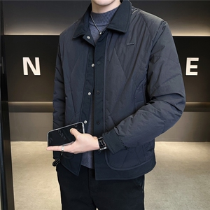 9923-L-4XL-P165标50绒店主风冬季翻领轻薄男士休闲羽绒服外套图片