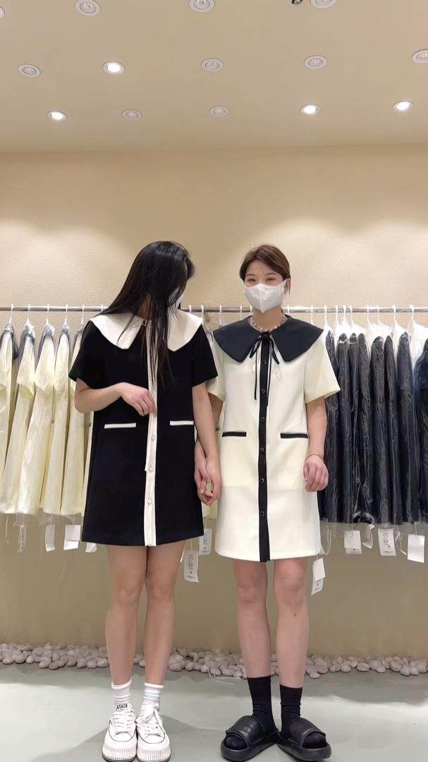 小香风娃娃领连衣裙，女装连衣裙，cosette(4F)